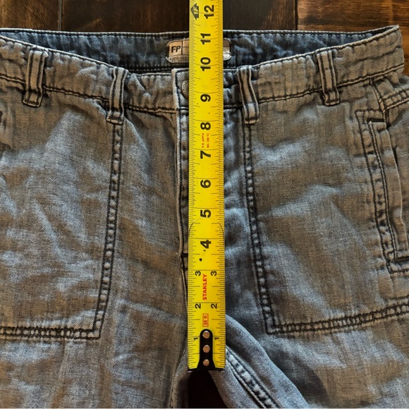 Free People Wide Leg jean Capri - Picture 6 of 9